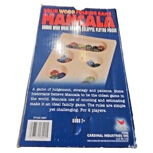 Solid Wood Mancala Wooden Folding Game by Cardinal 2006